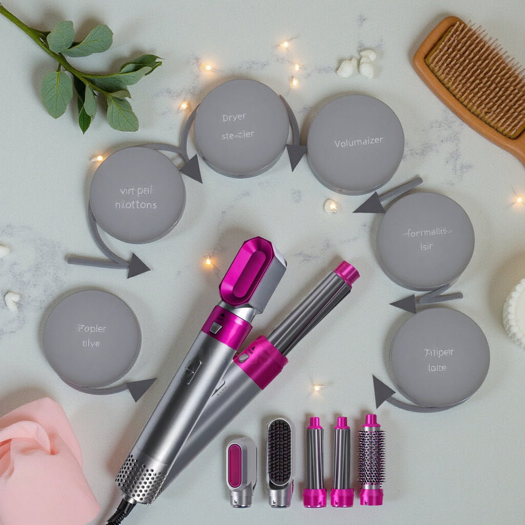 GlamPro™ 5-in-1 Hair Styler